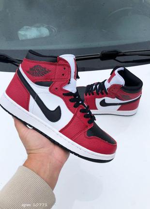 Р.38, 41 кросівки nike air jordan (червоно-білі)