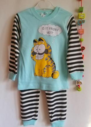 Пижама детская трикотажная хлопковая для малышей. детская пижама 1,2,3 года