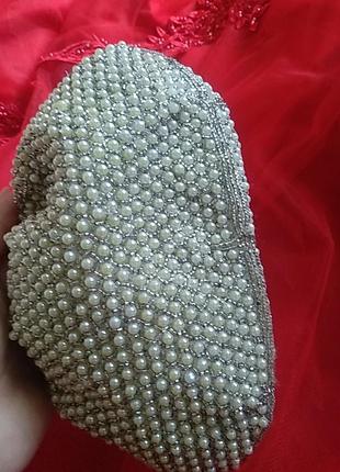 Сумочка винтаж жемчуг