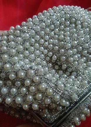 Сумочка винтаж жемчуг