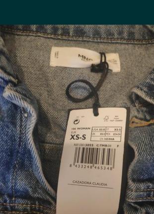 Нова джинсова куртка mango oversized 5