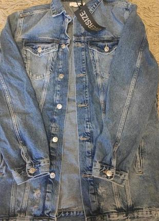 Нова джинсова куртка mango oversized 8