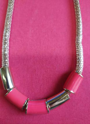 Кольє метал+ емаль