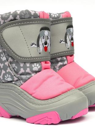 Зимние дутики демар doggy 2 light (розовые)