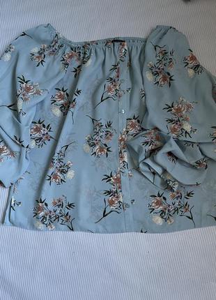 Шикарная нежная блуза с красивыми рукавами