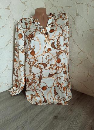 Рубашка блуза в стиле versace