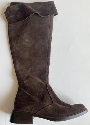 Сапоги замша
