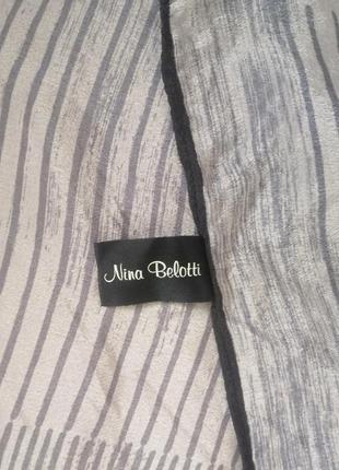 Nina belotti винтажный шёлковый платок.3 фото