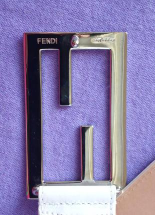 Ремінь шкіряний fendi10 фото