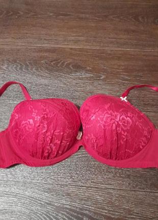 Брендовый шикарный бюстгалтер р.36 f 80 g  от ann summers косточки поролон кружево