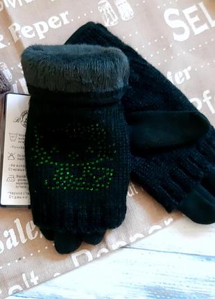 Рукавички рукавиці теплі для дівчинки дитячі