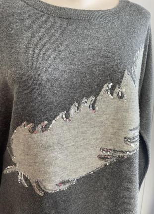 Оверсайз свитер ангора кашемир 4