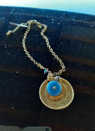 ⚜♾⚜ chico's бесконечность цепочка с крупным кулоном оригинал клеймо в позолоте винтаж слимпанк этно