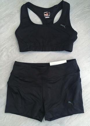 Puma комплект для спорта фитнеса, шорты и топ