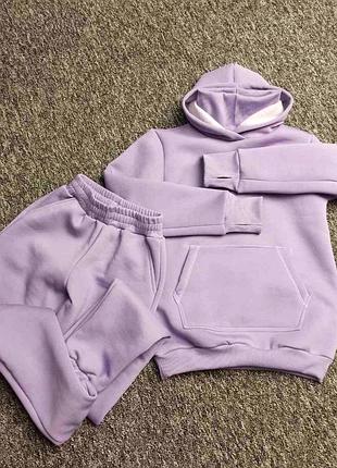 Утеплений костюм худі і штани