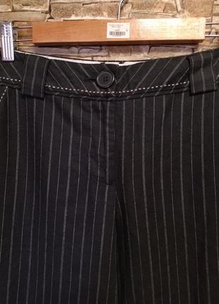 Стильные,льняные брюки,штаны,в актуальную полоску,прямые2 фото