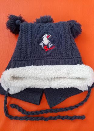 Комплект зимняя шапка+шарф