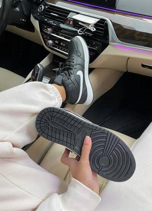 ❄️кросівки зимні найк джордан❄️36рр - 45рр❄️ nike air jordan 1 black fur, зимові кросівки найк з хутром9 фото