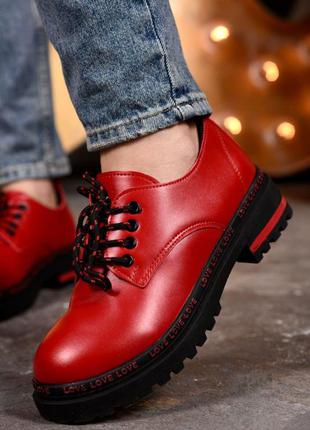 Туфли женские красные 36р1 фото