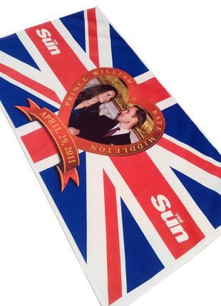 Флаг англии с принцем уильямом и кэтрин миддлтон 2011 года