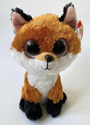 Мягкие игрушки ty beanie boo's  лисенок slick