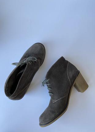 Замшевые, зимние туфли, с утеплением (натур. мех)2 фото