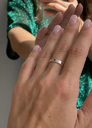 Кольцо луна, серебряное покрытие 925 пробы