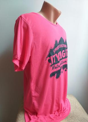 Розовая футболка. малиновая футболка.4 фото