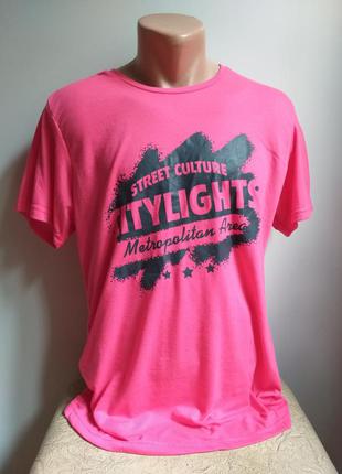Розовая футболка. малиновая футболка.8 фото