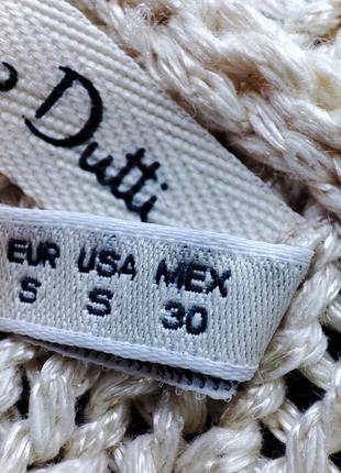 Джемпер-свитер massimo dutti с крупной вязкой в горизонтальную полоску8 фото