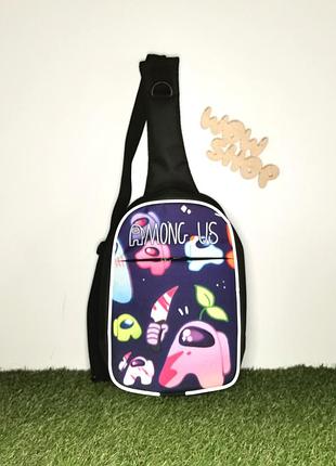 Міні рюкзак слім боді амонг ас among us