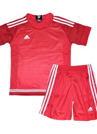 Детская футбольная форма 2020-2021 комплект adidas red (1893)1 фото
