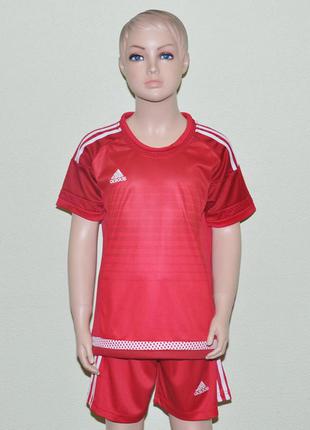 Детская футбольная форма 2020-2021 комплект adidas red (1893)2 фото