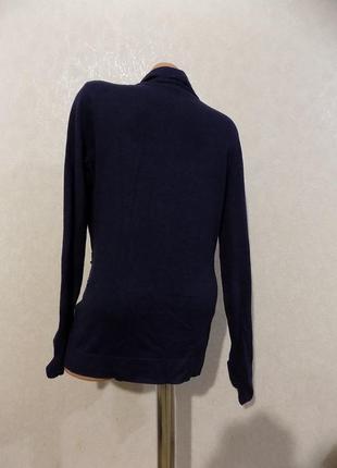 Кофта свитер кашемировый темно-синий размер 483 фото