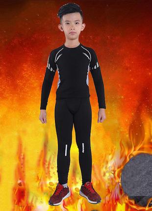 Детское термобелье зимнее thermal underwear fenta winter ventilation black (2696)