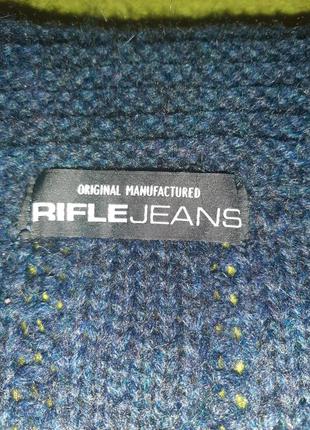Отличная тёплая тёмно-синяя накидка rifle jeans, кардиган, болеро9 фото