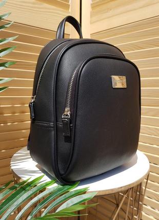 Топовый стильный черный женский рюкзак david jones 3933 деловой рюкзак