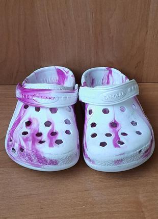 Дитячі гумові шльопанці типу crocs/дитяча гумова взуття типу crocs1 фото