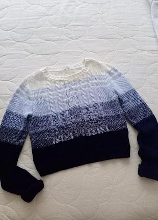 Укороченый светр в'язаний джемпер