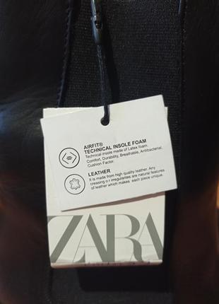 Ботинки женские кожаные zara5 фото