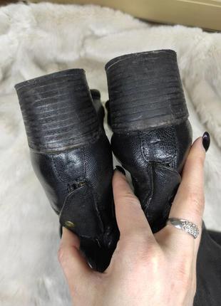 Черные кожаные винтажные высокие сапоги ботфорты трубы alberville vero cucio италия8 фото
