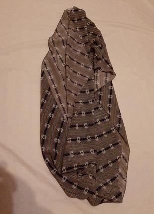 Шовковий баф, хомут, шарф, хустинка, платок, принт7 фото