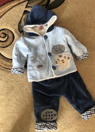 Теплий костюм демісезонний на махре для хлопчика
