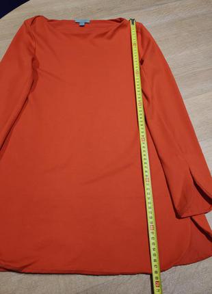 Яркая оранжевая блуза туника cos, блуза мандаринового, морковного цвета7 фото