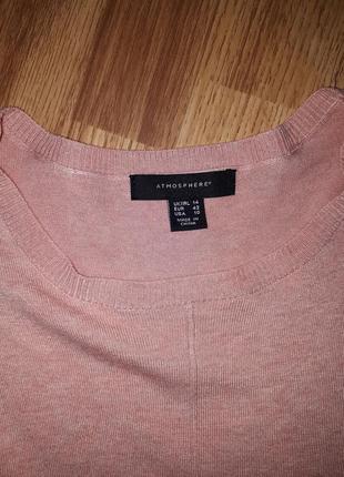 Красивый свитерок джемпер кофточка нежно розовый свободного кроя4 фото
