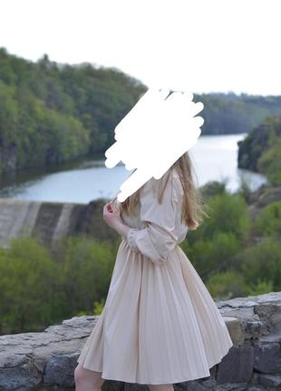 Нежное платье-плиссе3 фото