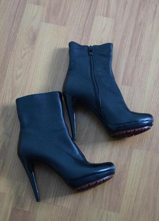 Черные кожаные ботинки berloni2 фото