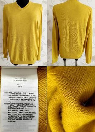 Яскравий джемпер кольору куркуми з м'якої вовни !