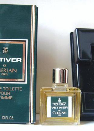 Миниатюра - guerlain vetiver - edt - 4 мл. оригінал. вінтаж