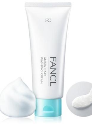 Fancl aging care washing cream очищаюча пінка для вмивання, для вікової шкіри, 90 гр